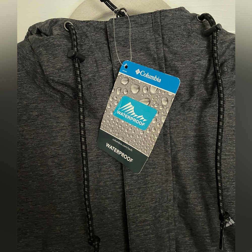 Columbia Men’s Watertight Rain Jacket Black Heather Sz XL NWT - Picture 2 of 14